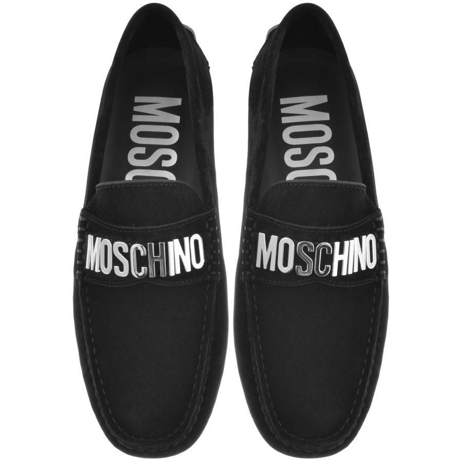 Moschino black shoes store